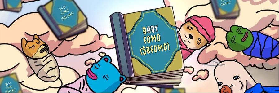 Baby FOMO X header, 1500 by 500