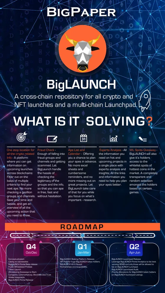 BigLaunch whitepaper cover page, 2 pages