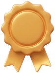 Approval badge sticker