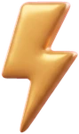 Lightning bolt sticker