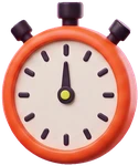 Stopwatch sticker for the 24 hour turnaround