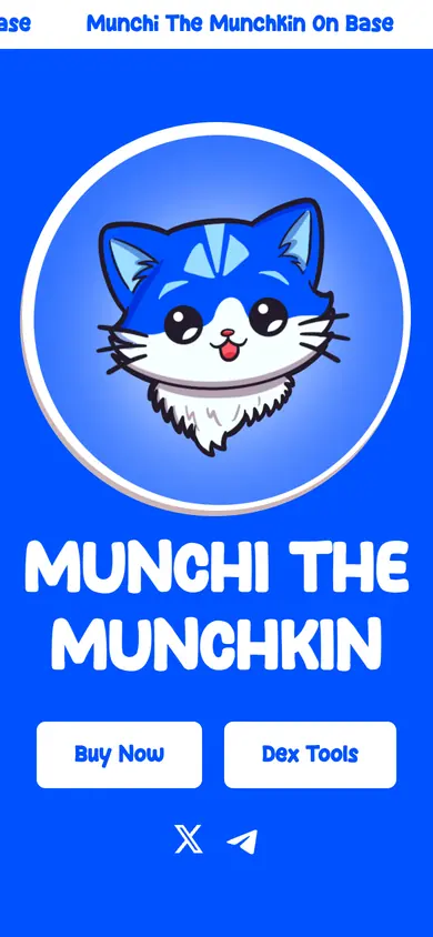 The same Munchi the Munchkin build on a 390px phone screen, the 7 sections stacked into one column