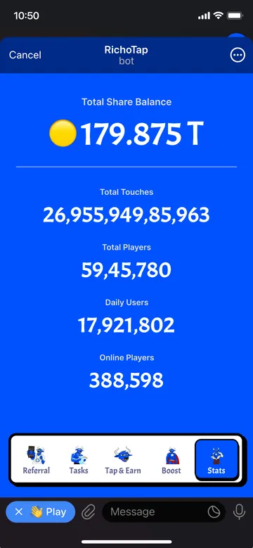 RichoTap: Stats, the whole economy in five numbers